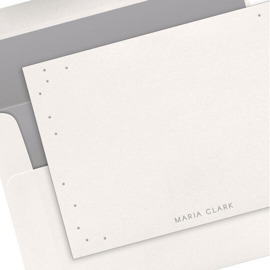 Dots Scatter Flat Note Cards - Letterpress